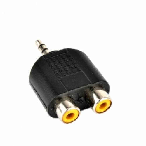 NNEDSZ 3.5mm Male to 2X RCA Female Audio Video Splitter Adapter Connector Coupler
