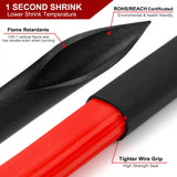 NNEDSZ 2m Polyolefin Shrink Tube 5/32" (4mm) 2:1 Ratio Heat Shrink Tubing Sleeving Wrap Shrinking