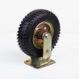 NNEDSZ 4x 8 Inch Castor Caster 2x swivel 2x fixed Pneumatic Tyres Wheels  Trolley Cart Wheelbarrow