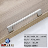 NNEDSZ Brushed Nickel Kitchen Door Cabinet Drawer Handle Pulls 128MM