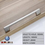 NNEDSZ Brushed Nickel Kitchen Door Cabinet Drawer Handle Pulls 160MM