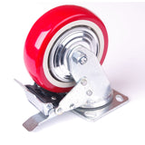 NNEDSZ 5 inch Industrial  Caster Wheels Swivel with Brake Locking Casters Castor Wheels Cart Furniture Workbench