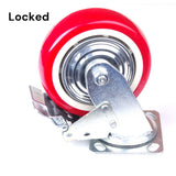 NNEDSZ 5 inch Industrial  Caster Wheels Swivel with Brake Locking Casters Castor Wheels Cart Furniture Workbench