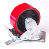 NNEDSZ 5 inch Industrial 500KG Caster Wheels Swivel with Brake Locking Casters Castor Wheels Cart Furniture Workbench
