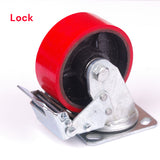 NNEDSZ 5 inch Industrial 500KG Caster Wheels Swivel with Brake Locking Casters Castor Wheels Cart Furniture Workbench