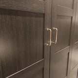 NNEDSZ 192mm Polished gold Furniture Kitchen Bathroom Cabinet Handles Drawer Bar Handle Pull Knob