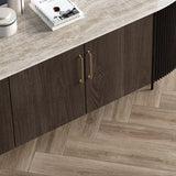 NNEDSZ 192mm Polished gold Furniture Kitchen Bathroom Cabinet Handles Drawer Bar Handle Pull Knob