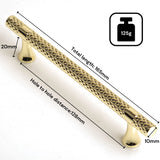 NNEDSZ Gold Solid Zinc Kitchen Cabinet Handles Drawer Bar Handle Pull 128mm