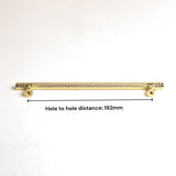 NNEDSZ Gold Solid Zinc Kitchen Cabinet Handles Drawer Bar Handle Pull 192mm