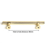 NNEDSZ Gold Solid Zinc Kitchen Cabinet Handles Drawer Bar Handle Pull 96mm