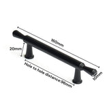 NNEDSZ Black Zinc Kitchen Cabinet Handles Drawer Bar Handle Pull 96mm