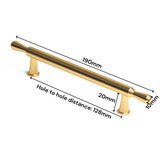 NNEDSZ Gold Zinc Kitchen Cabinet Handles Drawer Bar Handle Pull 128mm