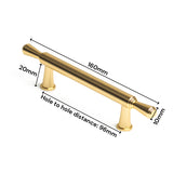 NNEDSZ Gold Zinc Kitchen Cabinet Handles Drawer Bar Handle Pull 96mm