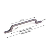 NNEDSZ Black Zinc Kitchen Cabinet Handles Drawer Bar Handle Pull 160mm