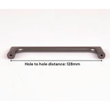 NNEDSZ Black Zinc Kitchen Cabinet Handles Drawer Bar Handle Pull 128mm