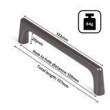 NNEDSZ Black Zinc Kitchen Cabinet Handles Drawer Bar Handle Pull 128mm