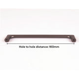 NNEDSZ Black Zinc Kitchen Cabinet Handles Drawer Bar Handle Pull 160mm
