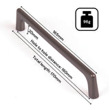 NNEDSZ Black Zinc Kitchen Cabinet Handles Drawer Bar Handle Pull 160mm