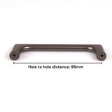 NNEDSZ Black Zinc Kitchen Cabinet Handles Drawer Bar Handle Pull 96mm