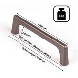 NNEDSZ Black Zinc Kitchen Cabinet Handles Drawer Bar Handle Pull 96mm