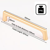 NNEDSZ Gold Zinc Kitchen Cabinet Handles Drawer Bar Handle Pull 128mm