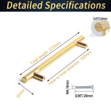 NNEDSZ 160mm Cabinet Handles Gold Drawer Pulls Knobs Hardware for Kitchen Bathroom Furniture Cupboard