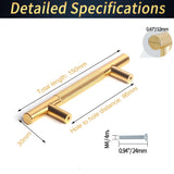 NNEDSZ 96mm Cabinet Handles Gold Drawer Pulls Knobs Hardware for Kitchen Bathroom Furniture Cupboard