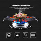 NNEDSZ Korean BBQ Grill Pan Non-Stick Smokeless Stovetop BBQ Grill Plate Indoor Outdoor