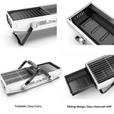 NNEDSZ Foldable Portable Charcoal Frying Grill Grilling Outdoor Tabletop BBQ Grill For Camping Hiking Picnics