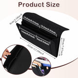 NNEDSZ Bed Organiser Bedside Caddy Sofa Organiserd Book Magazines Organiser Black