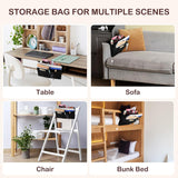 NNEDSZ Bed Organiser Bedside Caddy Sofa Organiserd Book Magazines Organiser Black