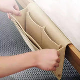 NNEDSZ Bed Organiser Bed Caddy Sofa Organiser Bedside Organiser Book Magazines Organiser Black