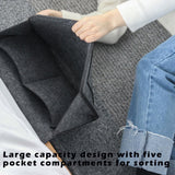 NNEDSZ Bed Organiser Bed Caddy Sofa Organiser Bedside Organiser Book Magazines Organiser Dark Grey
