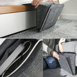 NNEDSZ Bed Organiser Bed Caddy Sofa Organiser Bedside Organiser Book Magazines Organiser Dark Grey