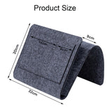 NNEDSZ Bed Organiser Bed Caddy Sofa Organiser Bedside Organiser Book Magazines Organiser Dark Grey