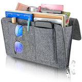 NNEDSZ Bed Organiser Bed Caddy Sofa Organiser Bedside Organiser Book Magazines Organiser Grey