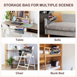 NNEDSZ Bed Organiser Bed Caddy Sofa Organiser Bedside Organiser Book Magazines Organiser Grey