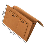 NNEDSZ Bed Organiser Bed Caddy Sofa Organiser Bedside Organiser Book Magazines Organiser Khaki