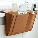 NNEDSZ Bed Organiser Bed Caddy Sofa Organiser Bedside Organiser Book Magazines Organiser Khaki