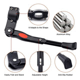 NNEDSZ Adjustable Bike Kickstand Kickstand Rear Bicycle Stand for Bike 22"-28" Black