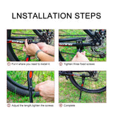 NNEDSZ Adjustable Bike Kickstand Kickstand Rear Bicycle Stand for Bike 22"-28" Black