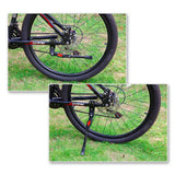 NNEDSZ Adjustable Bike Kickstand Kickstand Rear Bicycle Stand for Bike 22"-28" Black