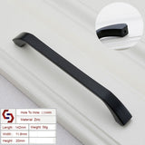 NNEDSZ Zinc Kitchen Cabinet Handles Bar Drawer Handle Pull black color hole to hole 128MM