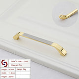 NNEDSZ Zinc Kitchen Cabinet Handles Bar Drawer Handle Pull gold color hole to hole 128MM