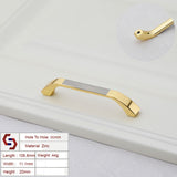 NNEDSZ Zinc Kitchen Cabinet Handles Bar Drawer Handle Pull gold color hole to hole 96MM