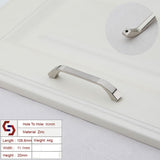 NNEDSZ Zinc Kitchen Cabinet Handles Bar Drawer Handle Pull silver color hole to hole 96MM