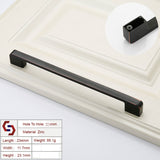 NNEDSZ Zinc Kitchen Cabinet Handles Drawer Bar Handle Pull black+copper color hole to hole size 224mm