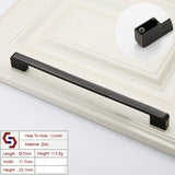 NNEDSZ Zinc Kitchen Cabinet Handles Drawer Bar Handle Pull black+copper color hole to hole size 256mm