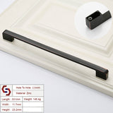 NNEDSZ Zinc Kitchen Cabinet Handles Drawer Bar Handle Pull black+copper color hole to hole size 320mm