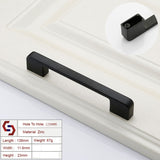 NNEDSZ Zinc Kitchen Cabinet Handles Drawer Bar Handle Pull black color hole to hole size 128mm